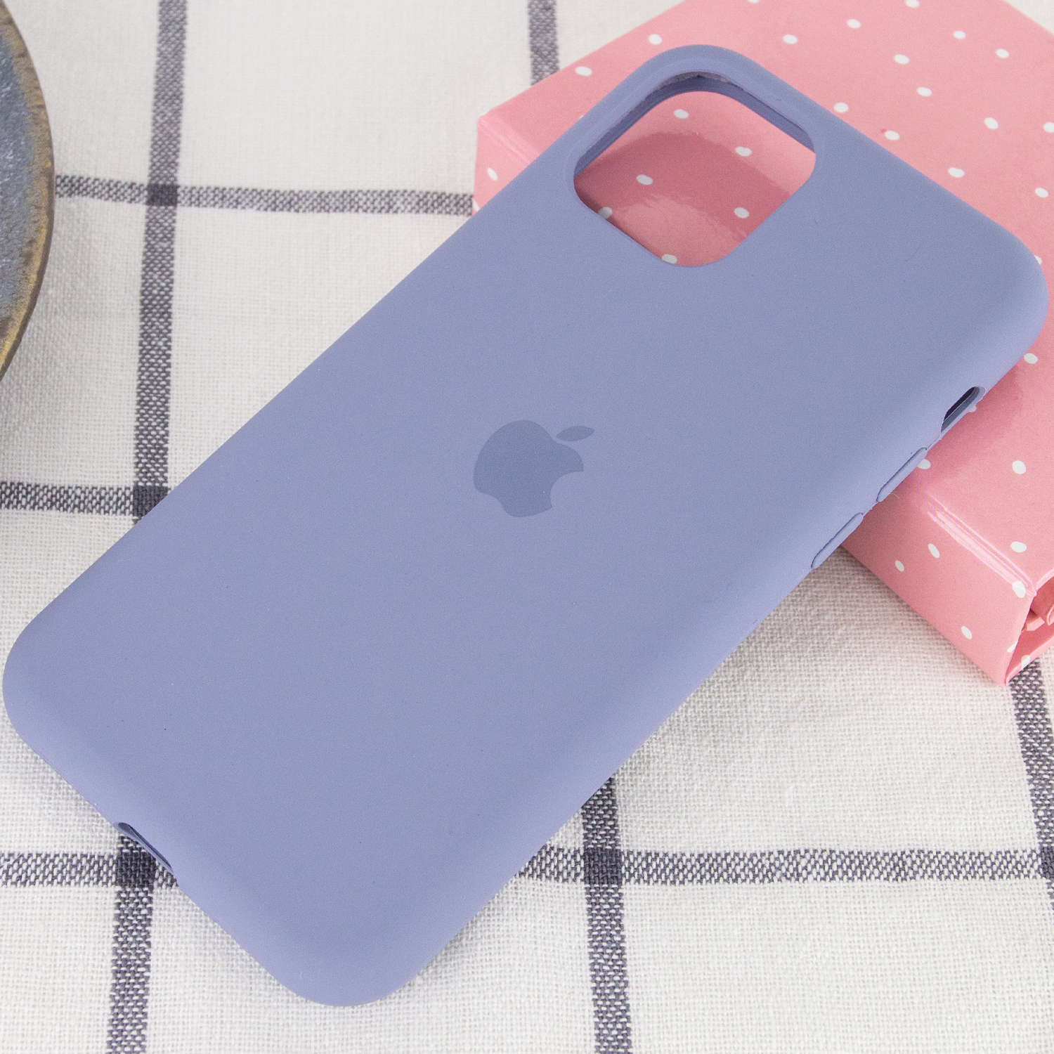 Silicone Case Full Protective (AA) для iPhone 11 (6.1") (Lavender Gray)-1